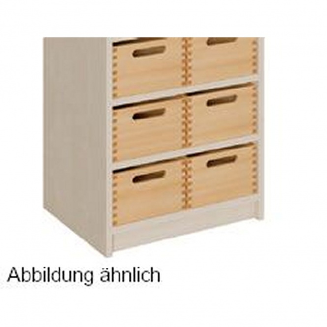 Schränke mit 6 mittleren Massivholzkästen mit SF 